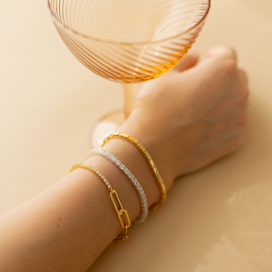 LUXE LOVE Tennis Bracelet for Women - 6.5