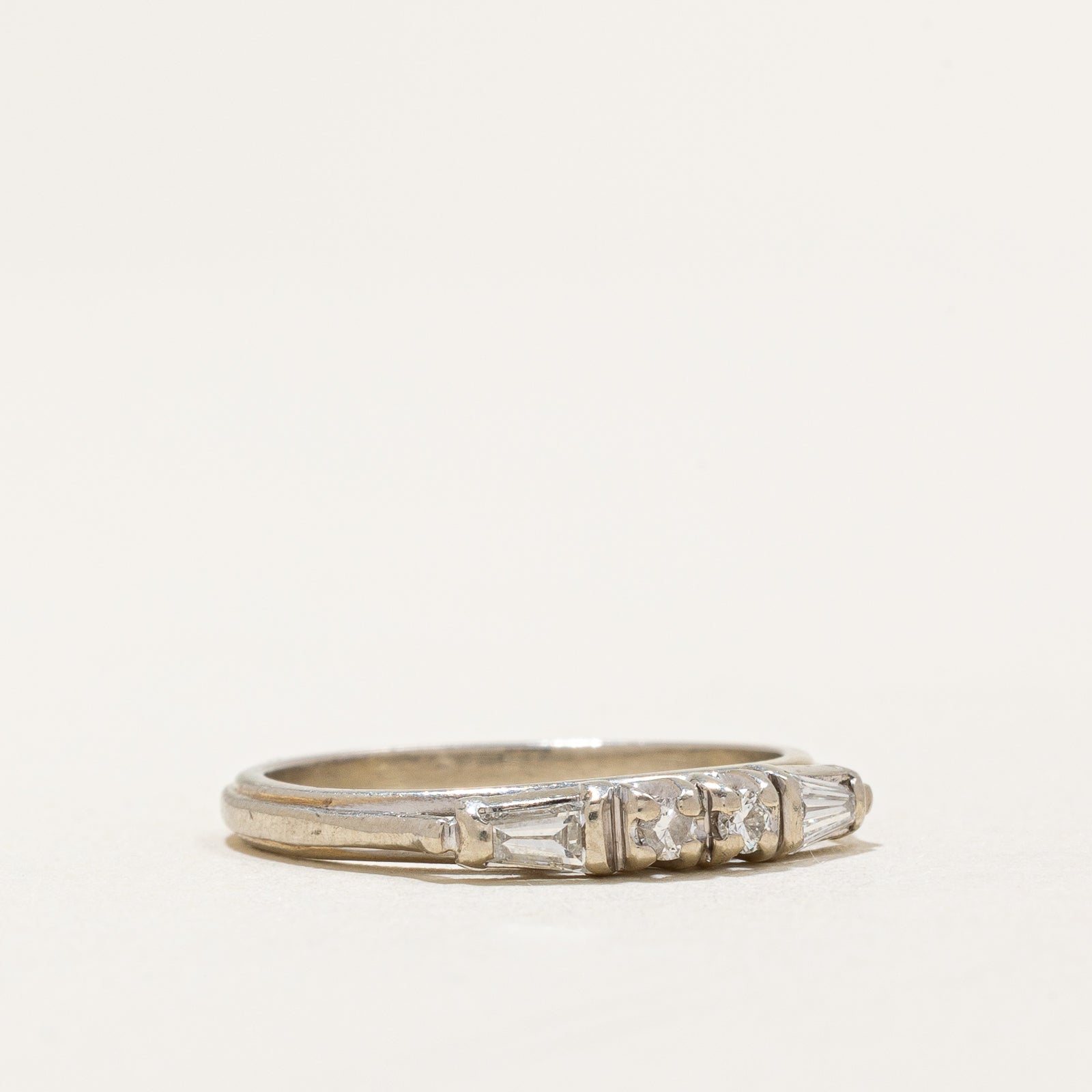 0.11ctw Four Stone Diamond Ring - Size 5 | Elegant Wedding Band, Anniversary Gift for Her | Perfect for Engagements, Proposals & Special Occasions
