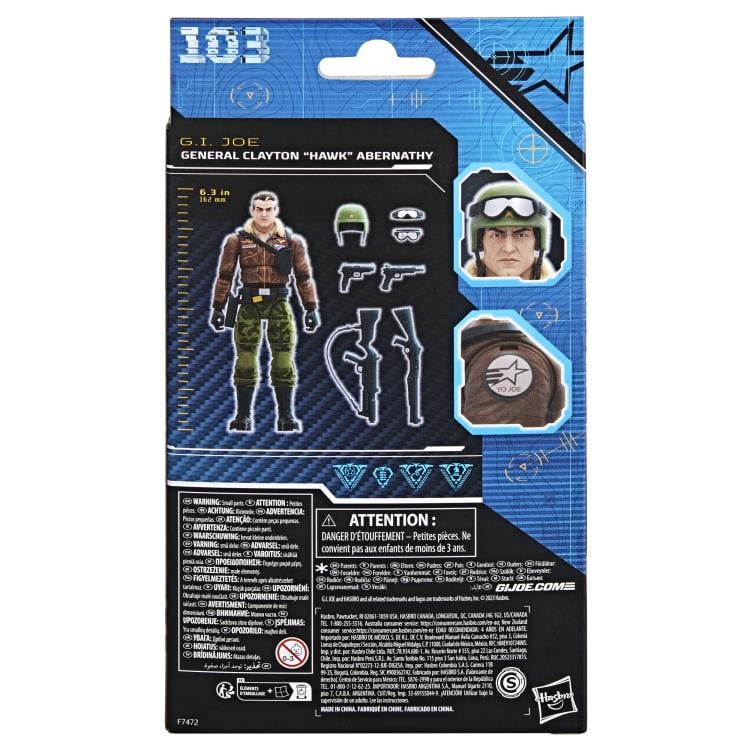 G.I. Joe Classified Series General Hawk Action Figure - 6-Inch Collectible Military Toy with Premium Articulation & Accessories - Perfect for Display, Play, and G.I. Joe Fans Collection