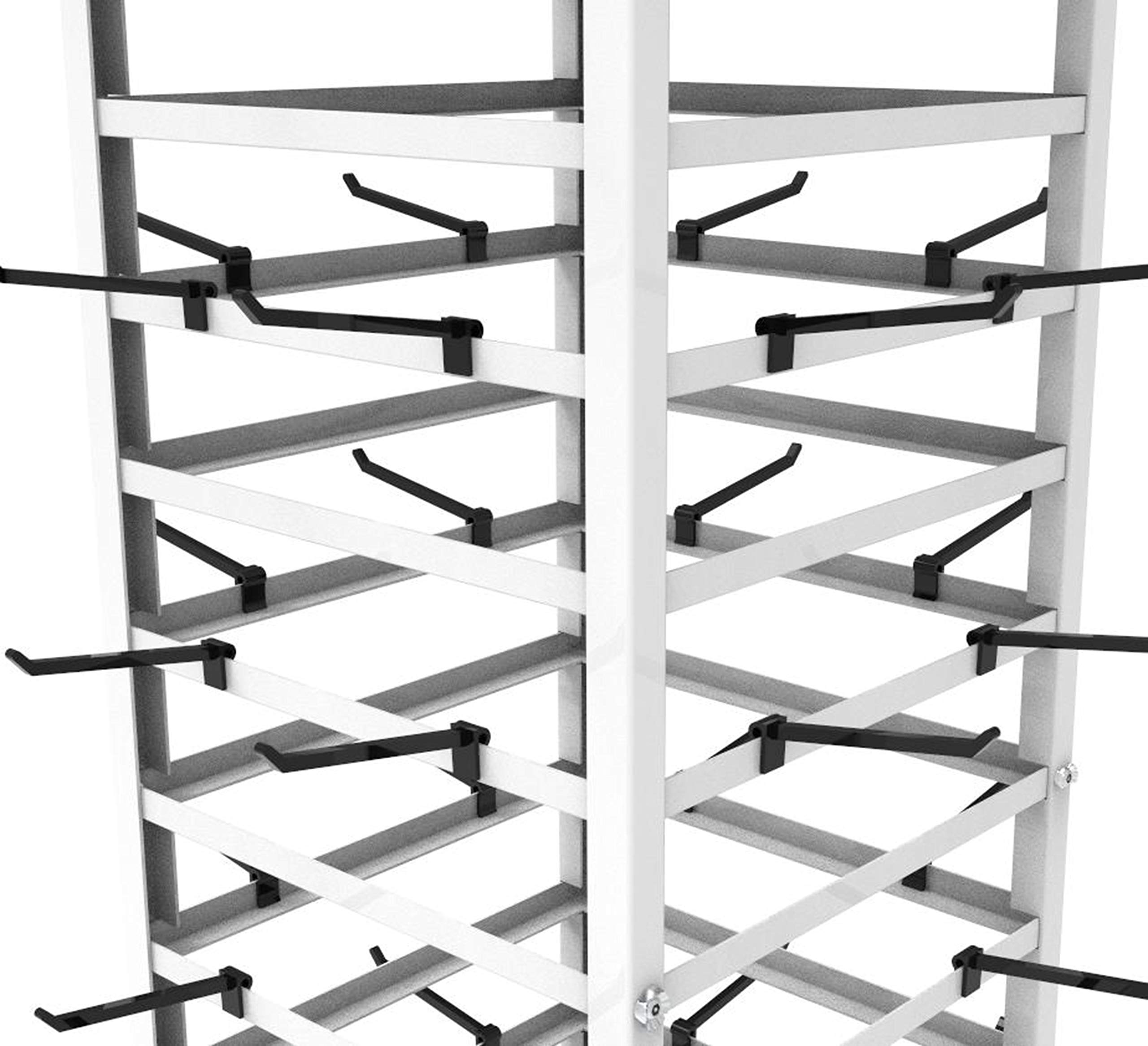 FixtureDisplays® 10-Tier Spinning Jewelry Display Stand - 12x12x32