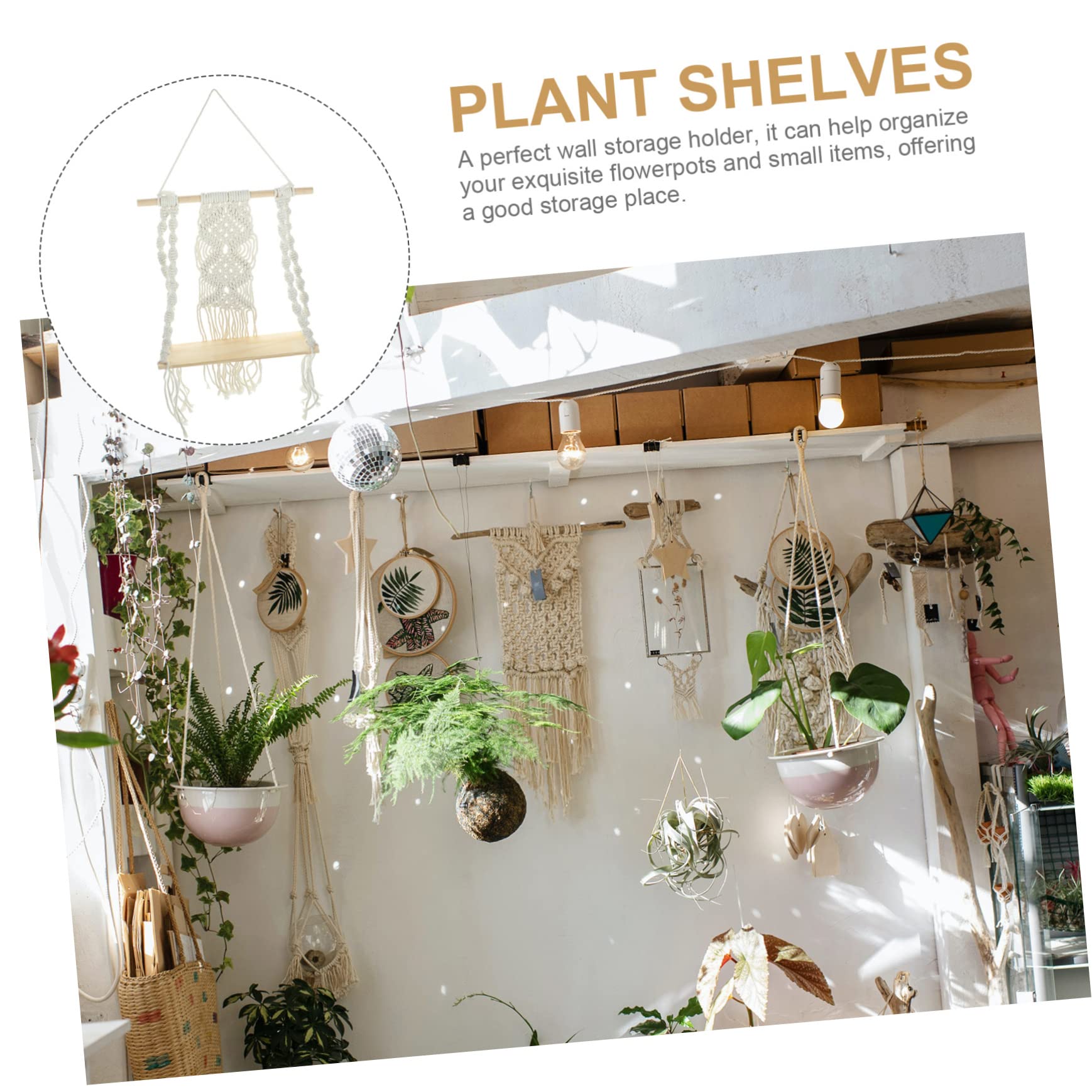 ULDIGI Floating Wall Plant Pot Holder - Decorative Wall Mounted Shelf for Indoor Plants | Perfect for Home, Office, and Garden Decor