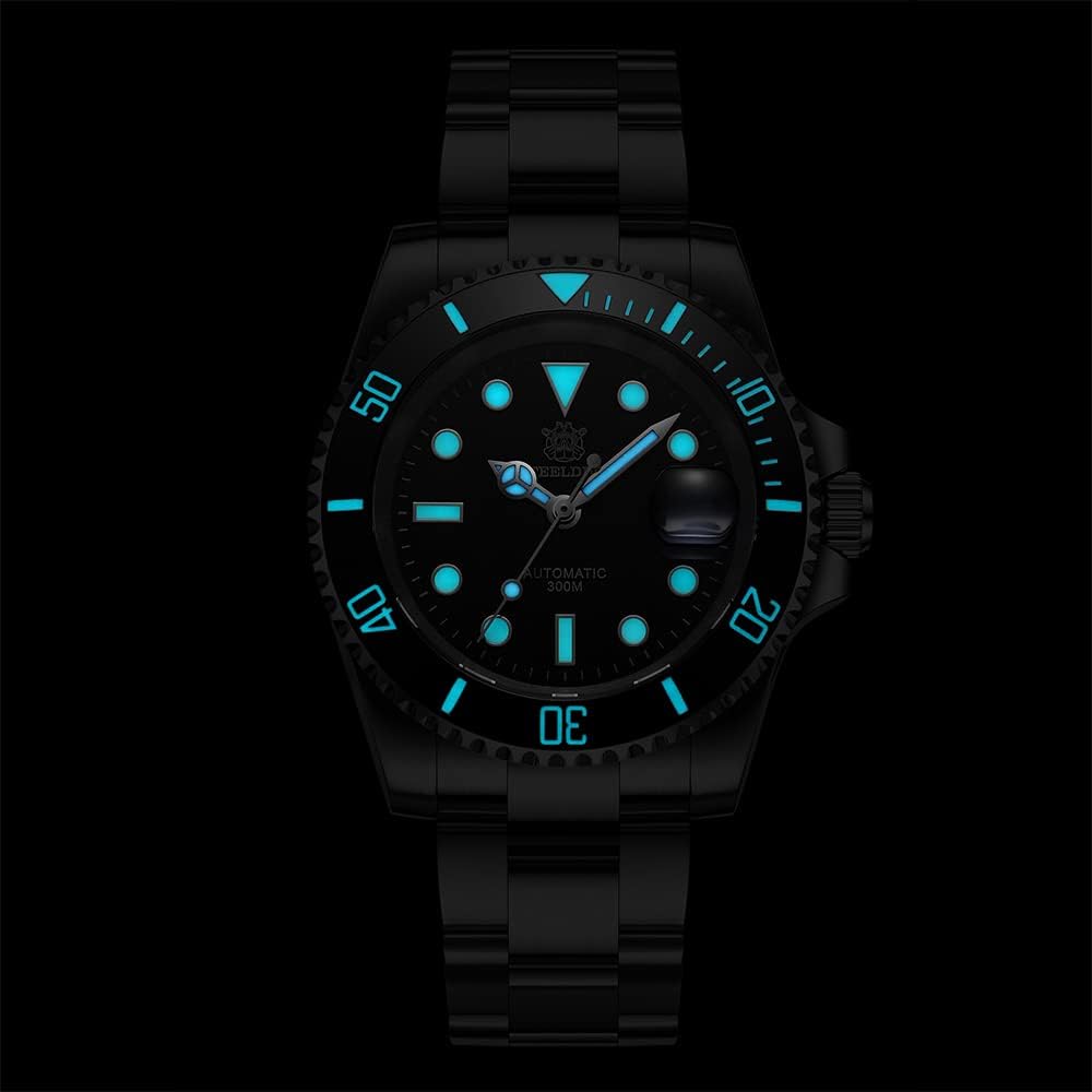 Steeldive Men's Automatic Diving Watch SD1953 - Stainless Steel Case, NH35 Movement, 300m Water Resistance - Perfect for Scuba Diving, Snorkeling & Water Sports