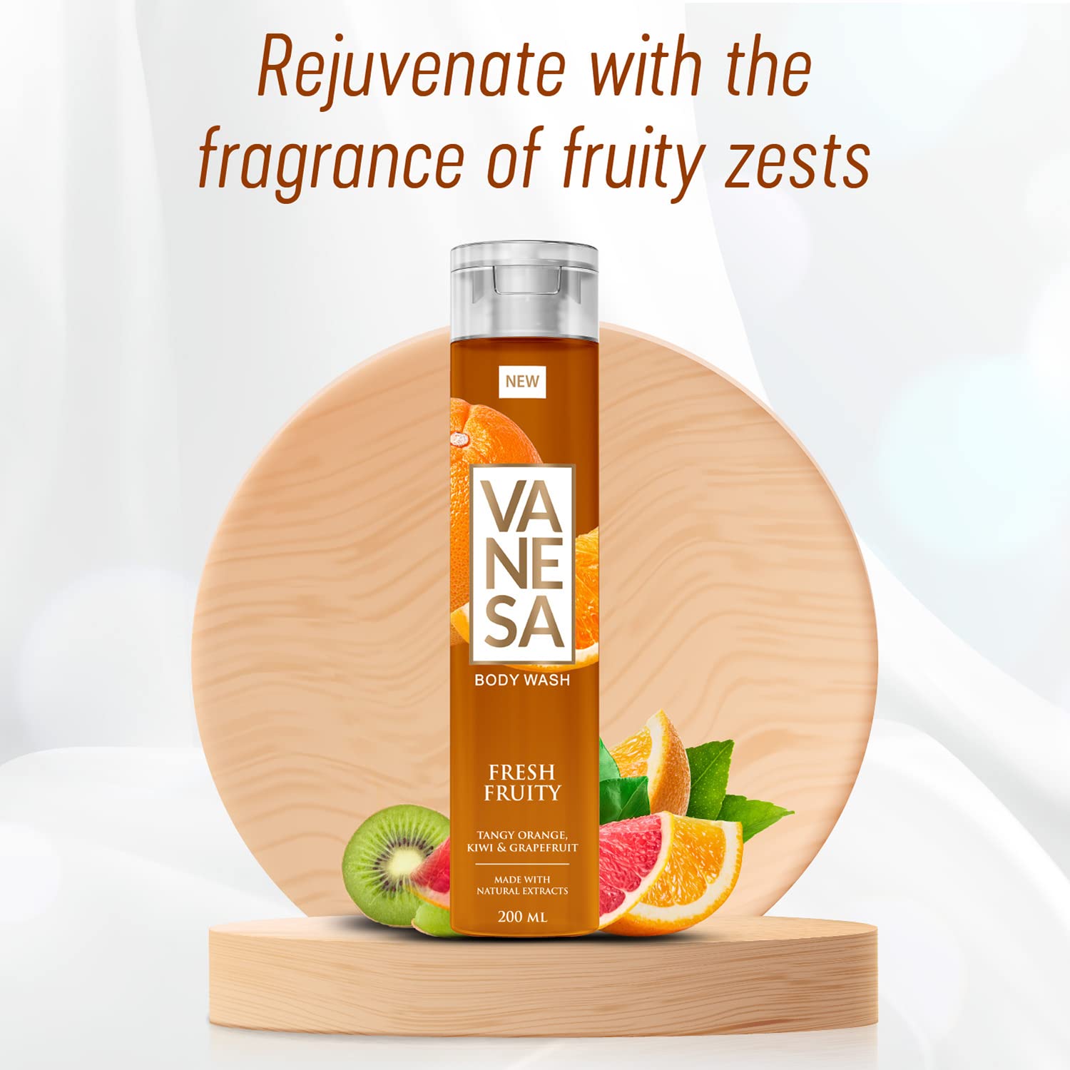 VANESA Body Wash Set of 3 (200ml Each) - Fresh Fruity, Magic Berries & Sensual Floral Scents | Natural Fruit & Floral Fragrance | Gentle Cleansing Shower Gel for Daily Hydration & Relaxation | Perfect for Morning Refreshment & Evening Wind-Down
