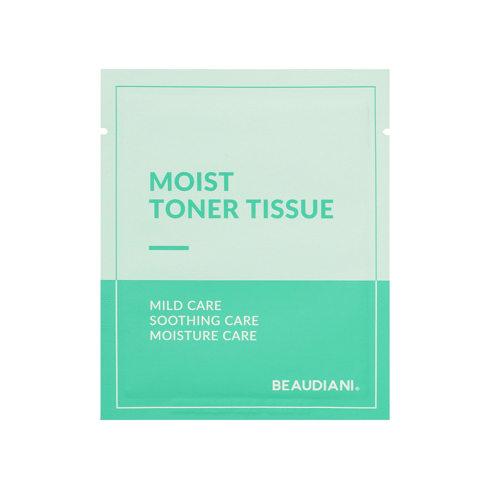 BEAUDIANI Hydrating Moist Toner Facial Tissues - 20 Count | Gentle Exfoliation & Skin Hydration for Daily Skincare Routine