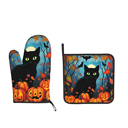 Black Cat Halloween Pumpkin