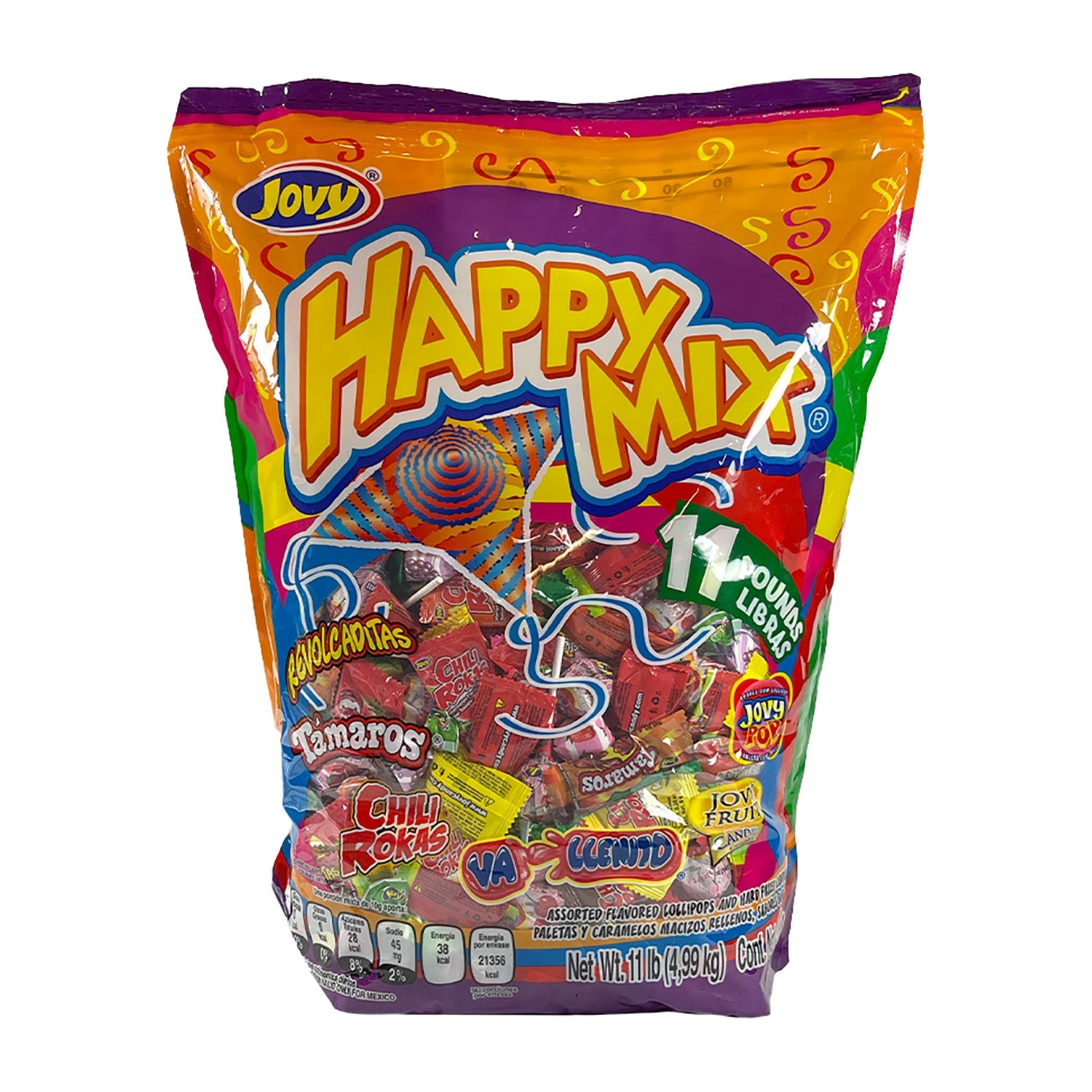 Jovy Happy Mix Dog Food - 11lb Bag for Small & Medium Breeds - High Protein & Nutrient-Rich Kibble for Active Dogs - Perfect for Daily Feeding & Training Treats