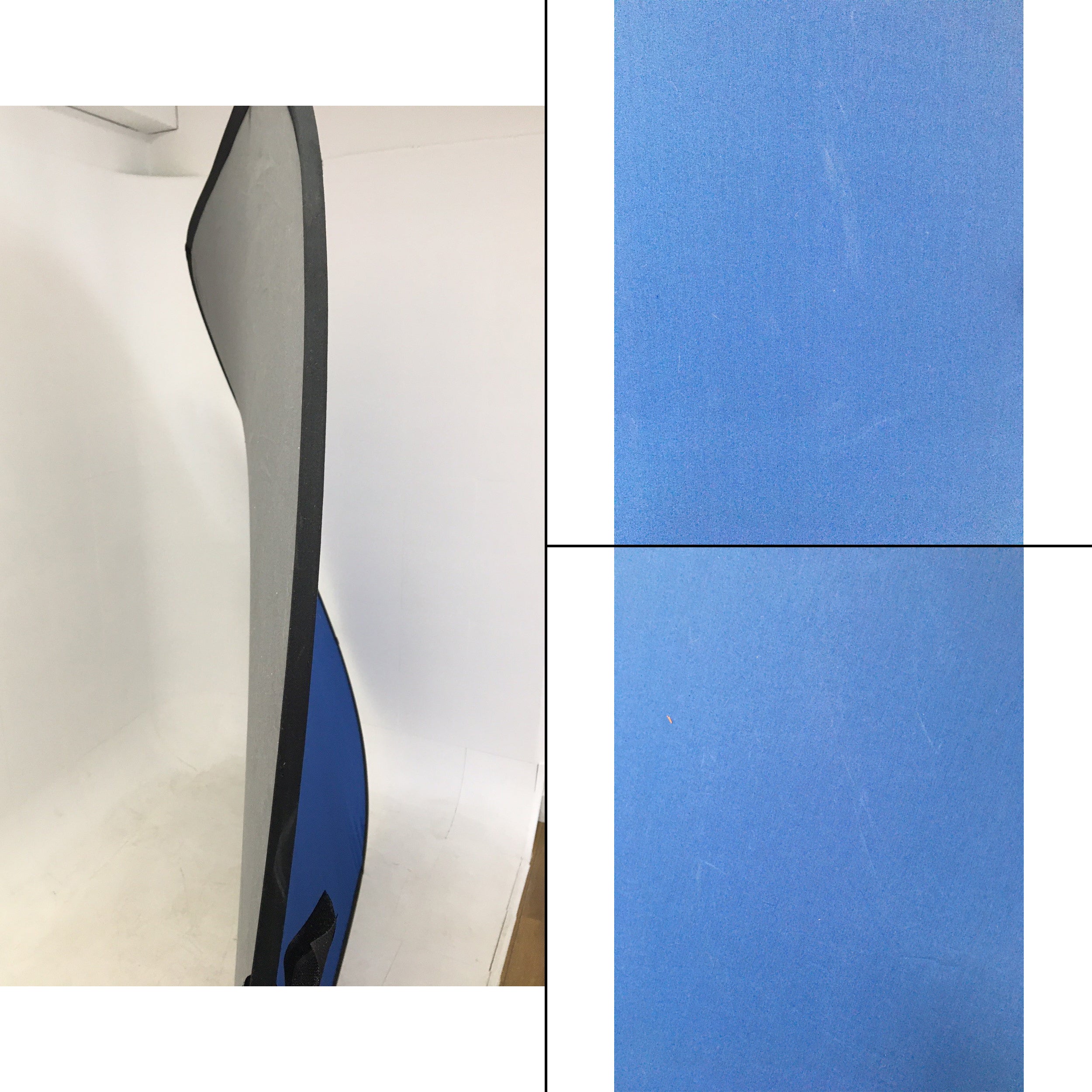 Dual-Sided Collapsible 2x2.3m Photography Background Board - Blue & Grey for Studio, YouTube Videos & Product Photography