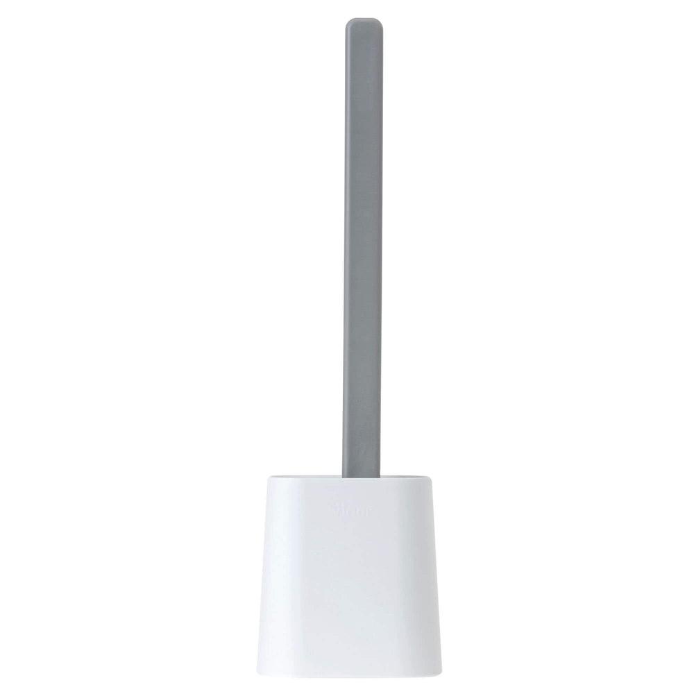 Eco-Friendly Silicone Toilet Brush - White | Durable & Hygienic Bathroom Cleaning Tool for Home & Office Use