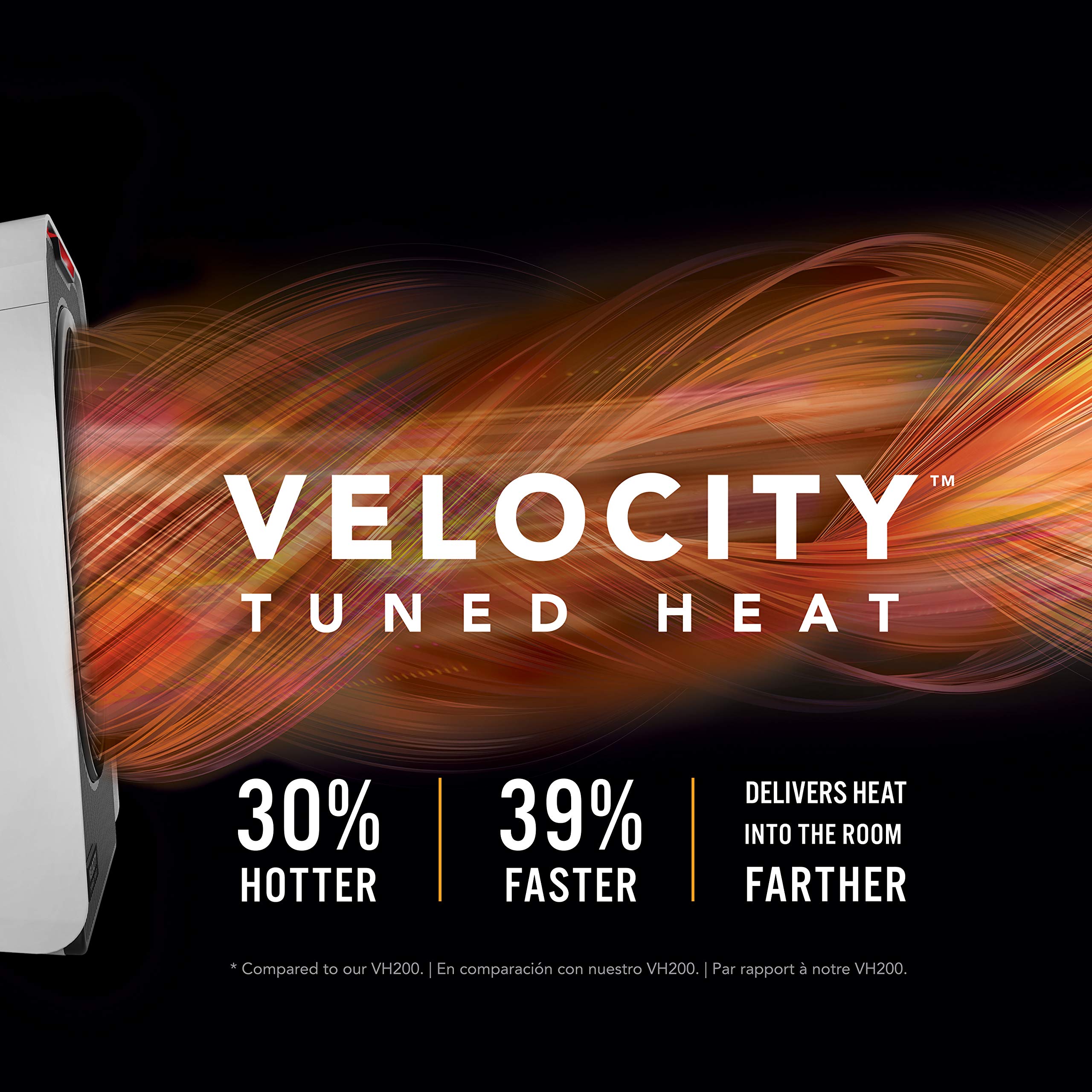 Vornado Velocity 5 Large Whole Room Space Heater - Auto Climate Control, Adjustable Timer, Overheat Protection - White Electric Heater for Bedroom, Office & Home Use