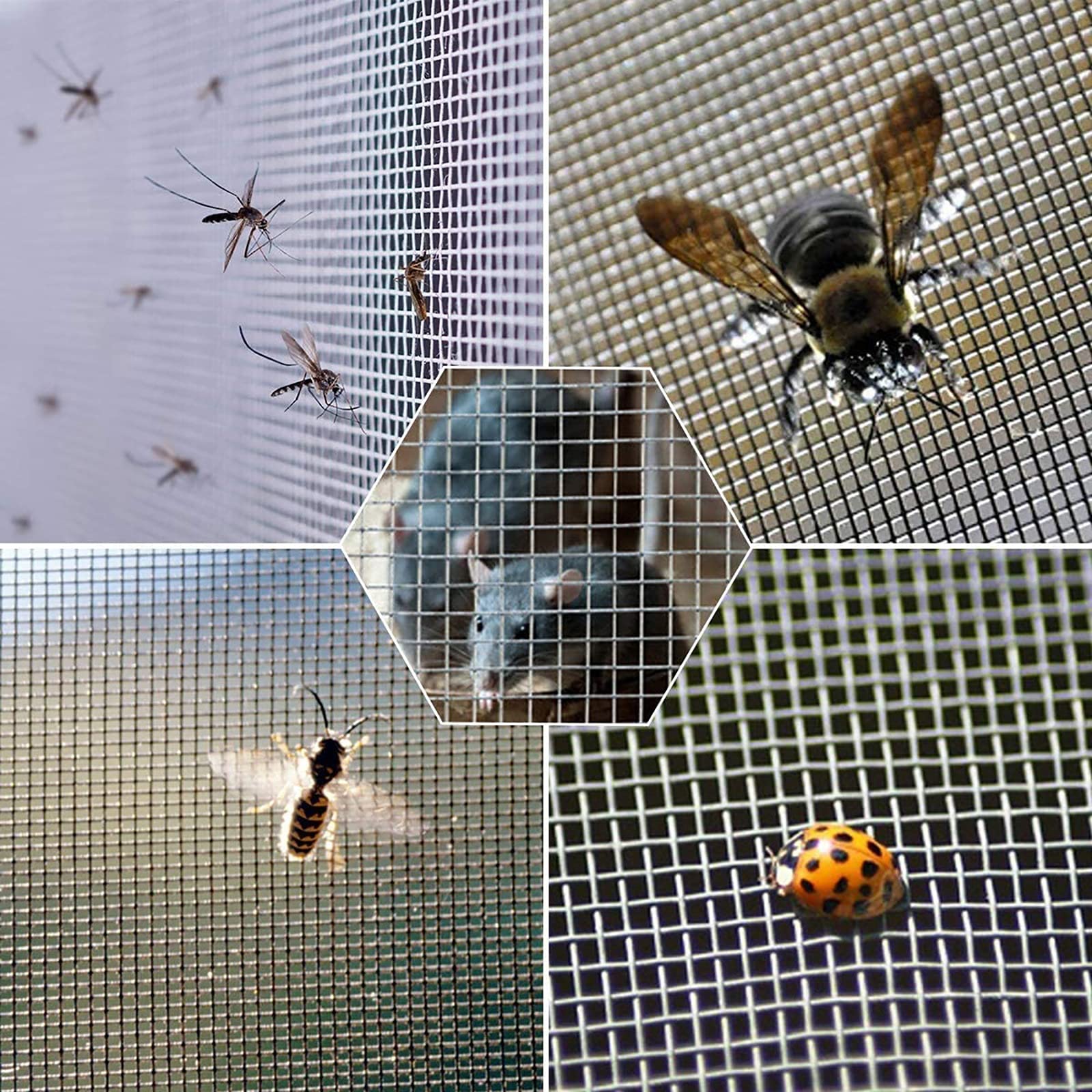 Premium Stainless Steel Wire Mesh - 1x1m (3.2x3.2ft) Aviary Fence & Hardware Cloth for Chicken Coop, Rabbit Cage, Garden Protection & Fruit Tree Enclosure - Heat Resistant & Durable - Perfect for Backyard Farming, Pet Safety and Crop Protection