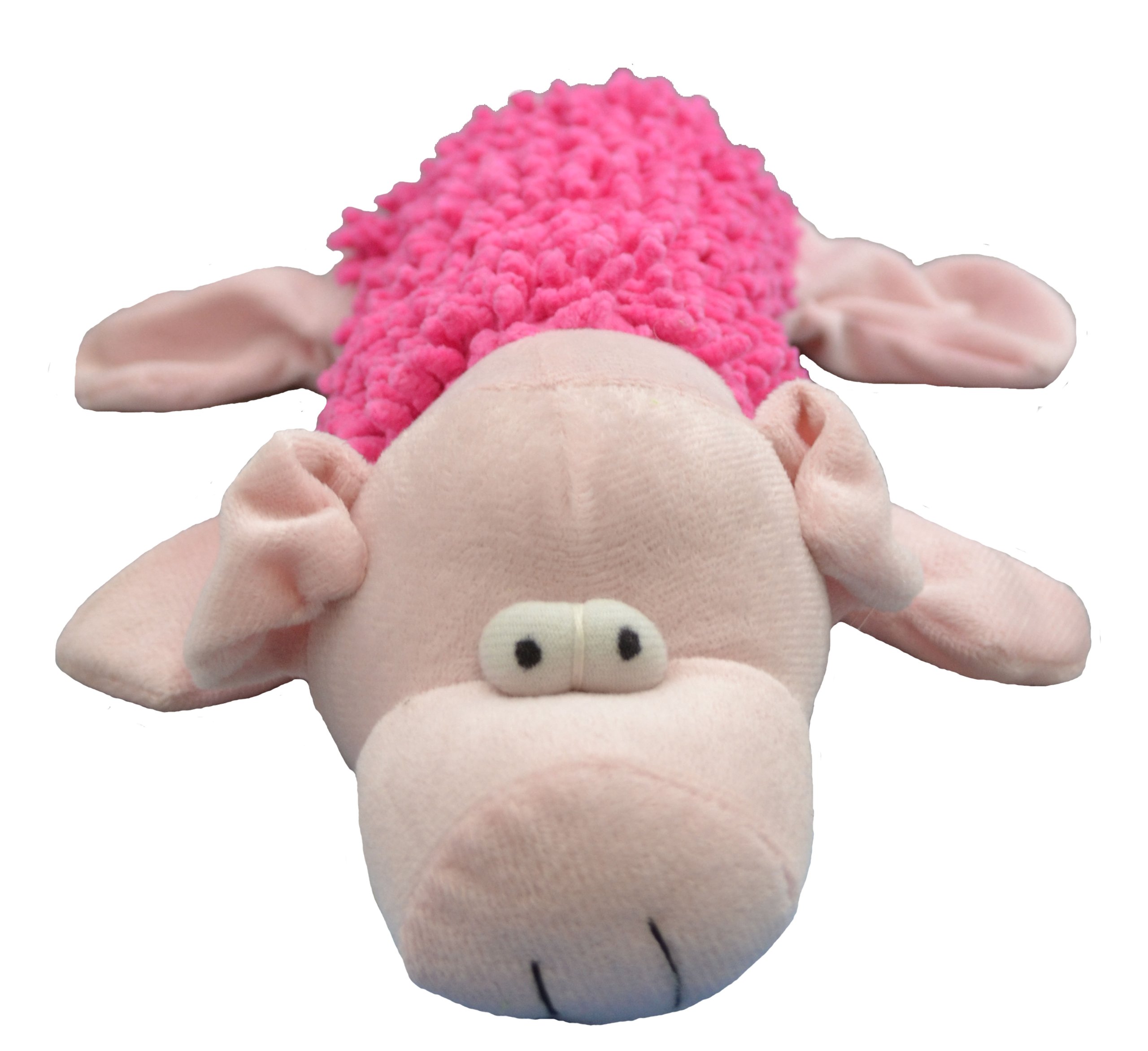 Durable Shaggy Pig Squeaky Dog Toy - Chew Resistant Plush Puppy Toy for Small & Medium Dogs - Interactive Play & Training Reward for Pets - Perfect for Indoor & Outdoor Fun
