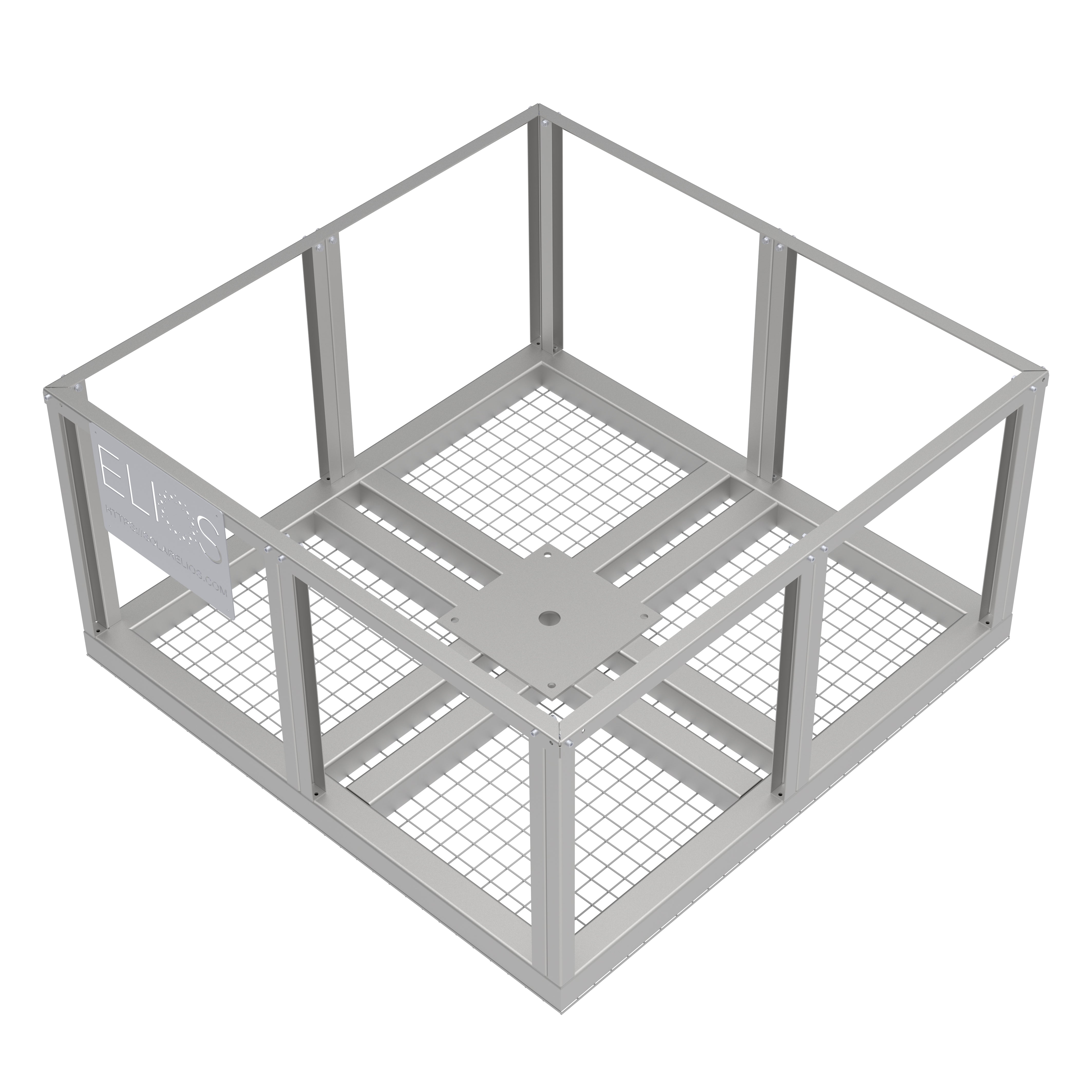 Elios Basket 4 for Elios Arbora P4 Pole Post - Decorative Rock Planter for Outdoor Garden Landscaping | Perfect for Patio, Yard, and Poolside Decor