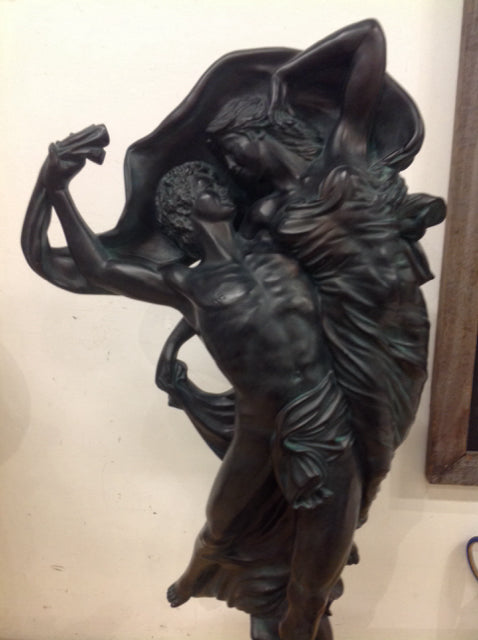Stunning Metal 30-Inch Austin Male & Female Statue - Elegant Home & Garden Decor for Indoor & Outdoor Use