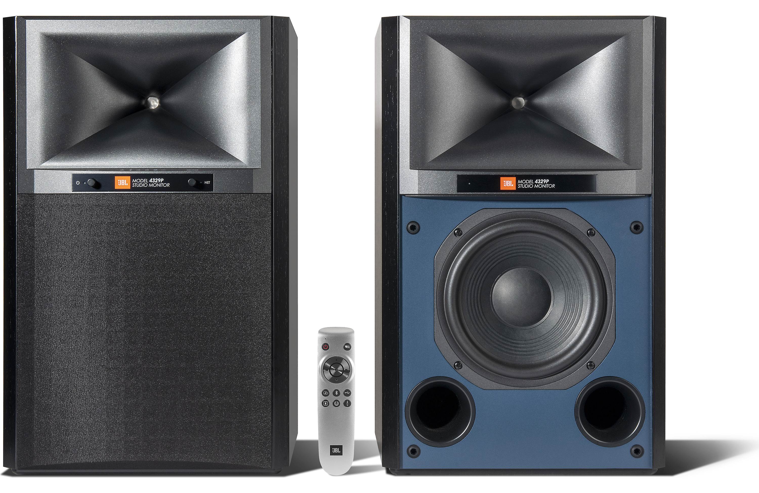 JBL 4329P Wireless Powered Studio Monitor Speakers (Pair) - Professional Audio for Home & Studio Recording, DJ Setup, Music Production - Open Box Condition