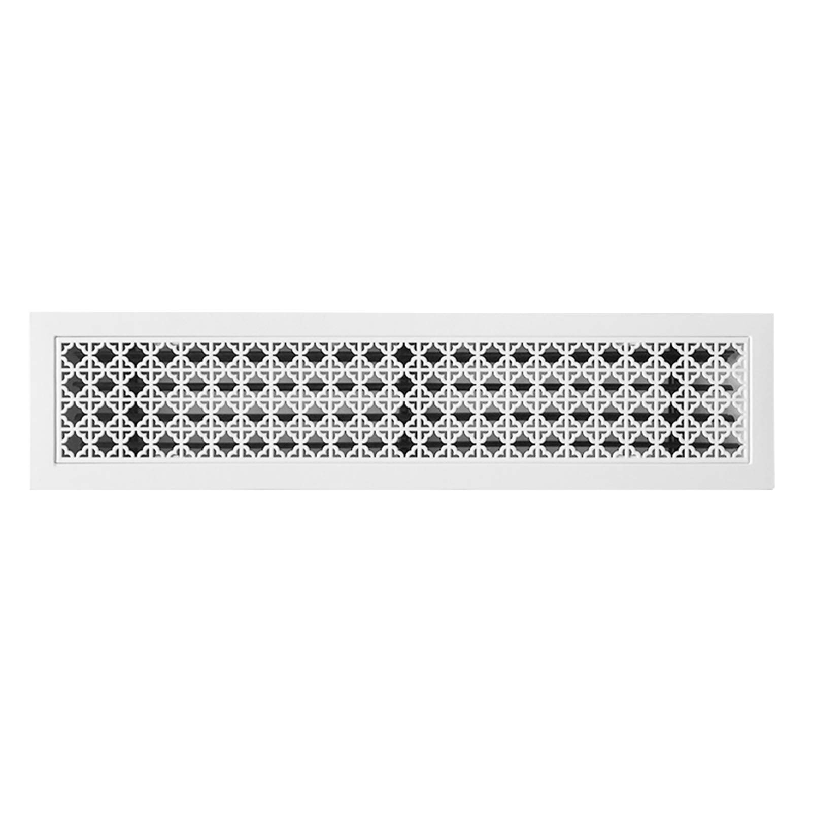 ABS Central Air Conditioning Inlet & Return Louver Grille - Rectangular HVAC Vent Cover with Filter for Side Walls & Ceiling | Home & Office AC Ventilation System