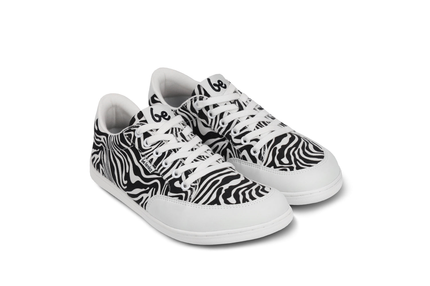 Barefoot Sneakers for Women - Be Lenka Rebound Zebra Print Minimalist Shoes | Lightweight & Flexible for Running, Walking & Gym Workouts