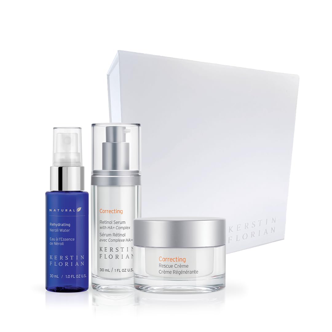 Kerstin Florian Winter Radiance Gift Set - Hydrating Skincare Kit for Women with Vitamin C & Hyaluronic Acid | Luxurious Facial Care for Dry Skin | Perfect Holiday & Birthday Gift Basket for Her