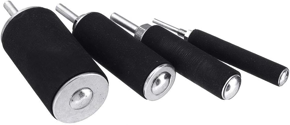 20Pcs Sanding Drum Kit with 80/120 Grit Abrasive Sleeves - Rubber Mandrels for Drill Press - Woodworking Sanding Tools for Smoothing & Polishing Wood, Metal & Plastic Surfaces