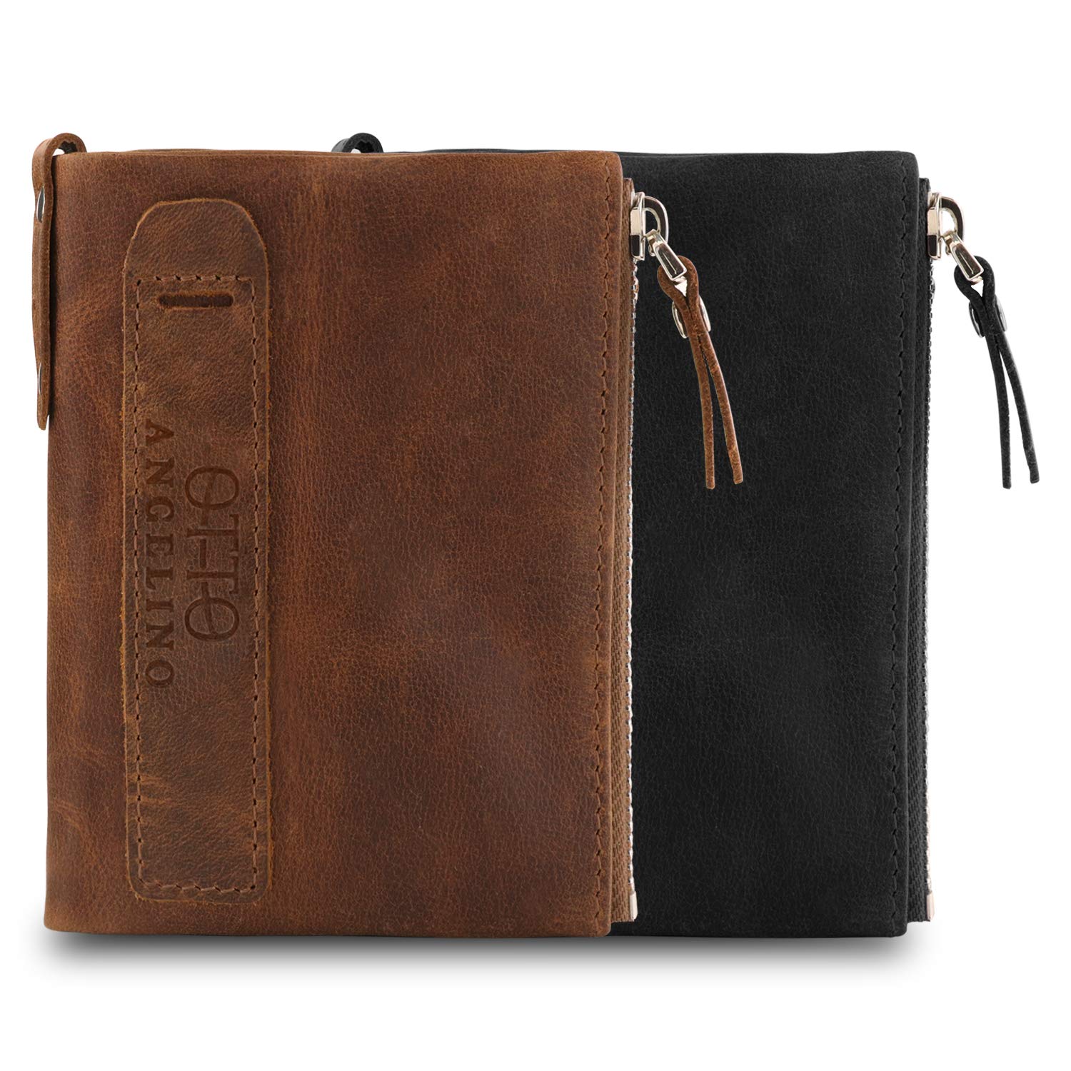 Premium Genuine Leather RFID Blocking Bifold Wallet for Men & Women - Slim Multi-Purpose Credit Card Holder for Travel, Business & Everyday Use