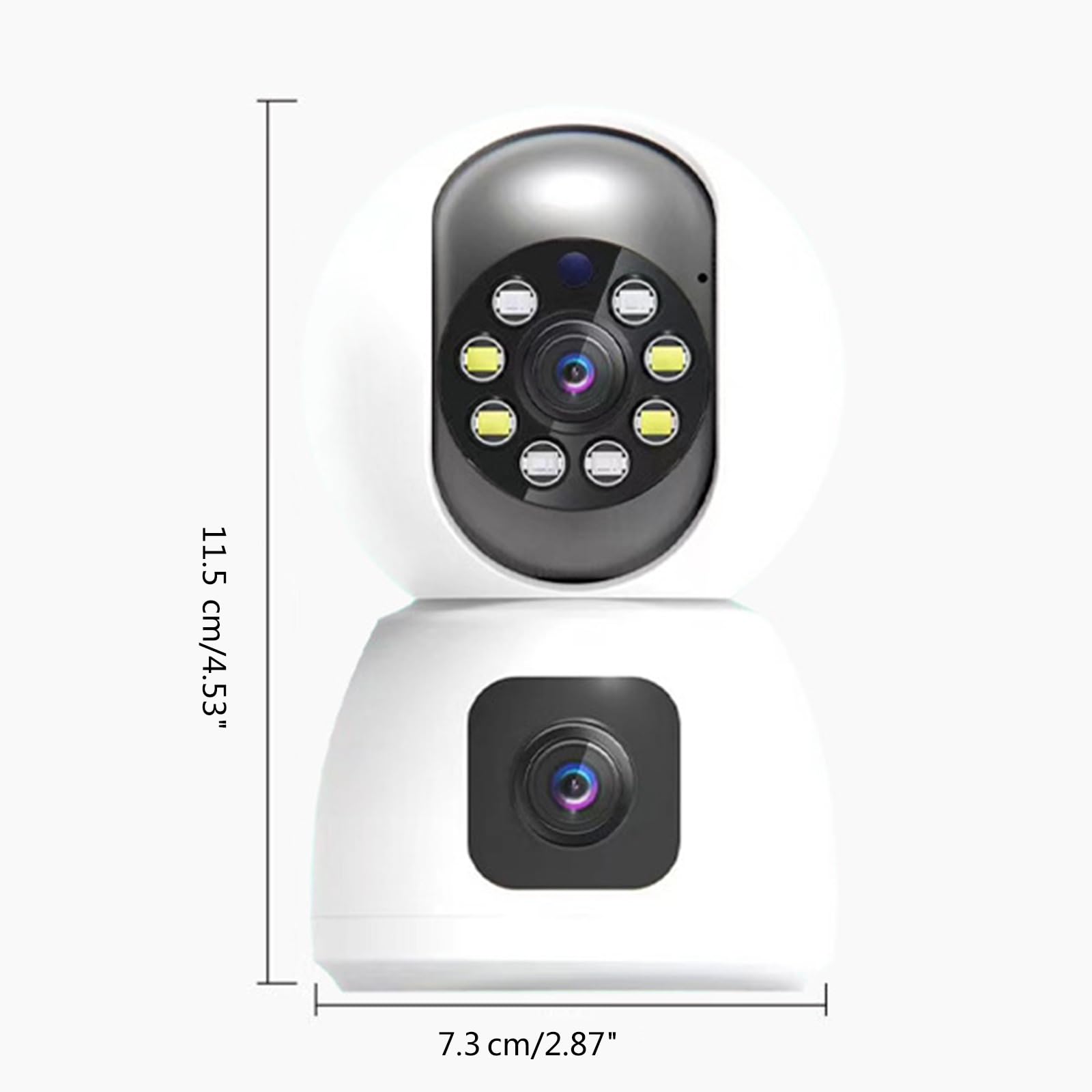 Outdoor Security Camera with Dual Lens, WiFi, Motion Detection & Auto Tracking - 1080P HD, Two-Way Talk, Alarm Alerts - Ideal for Home, Garage, and Business Surveillance