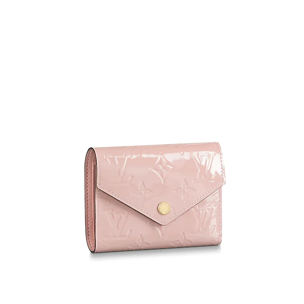 LV Victorie Wallet in Monogram Vernis Leather - Rose Ballerine Color | Luxury Women's Wallet for Everyday Use & Special Occasions