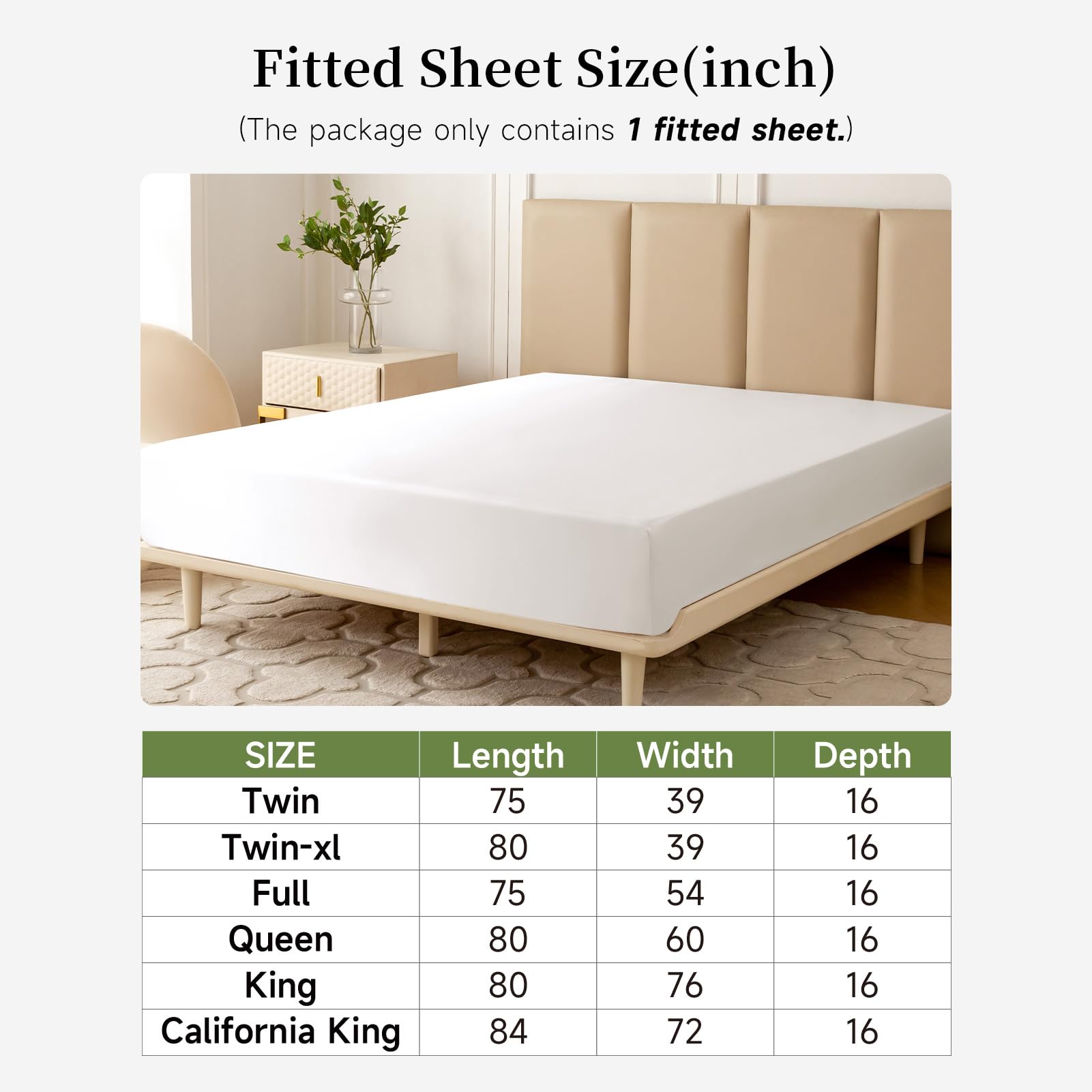 THXSILK 100% Mulberry Silk Fitted Sheet Queen Size - 22 Momme Deep Pocket (Cream White) | Luxury Bedding for Hotels, Guest Rooms & Master Bedrooms