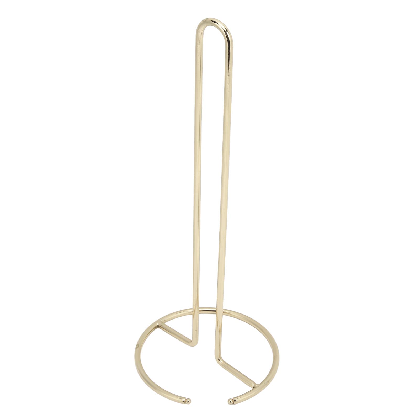 Zerodis Freestanding Toilet Paper Holder Stand - Wrought Iron Tissue Dispenser for Bathroom, Office, Kitchen & Desktop - Gold | Space-Saving & Stylish Home Decor