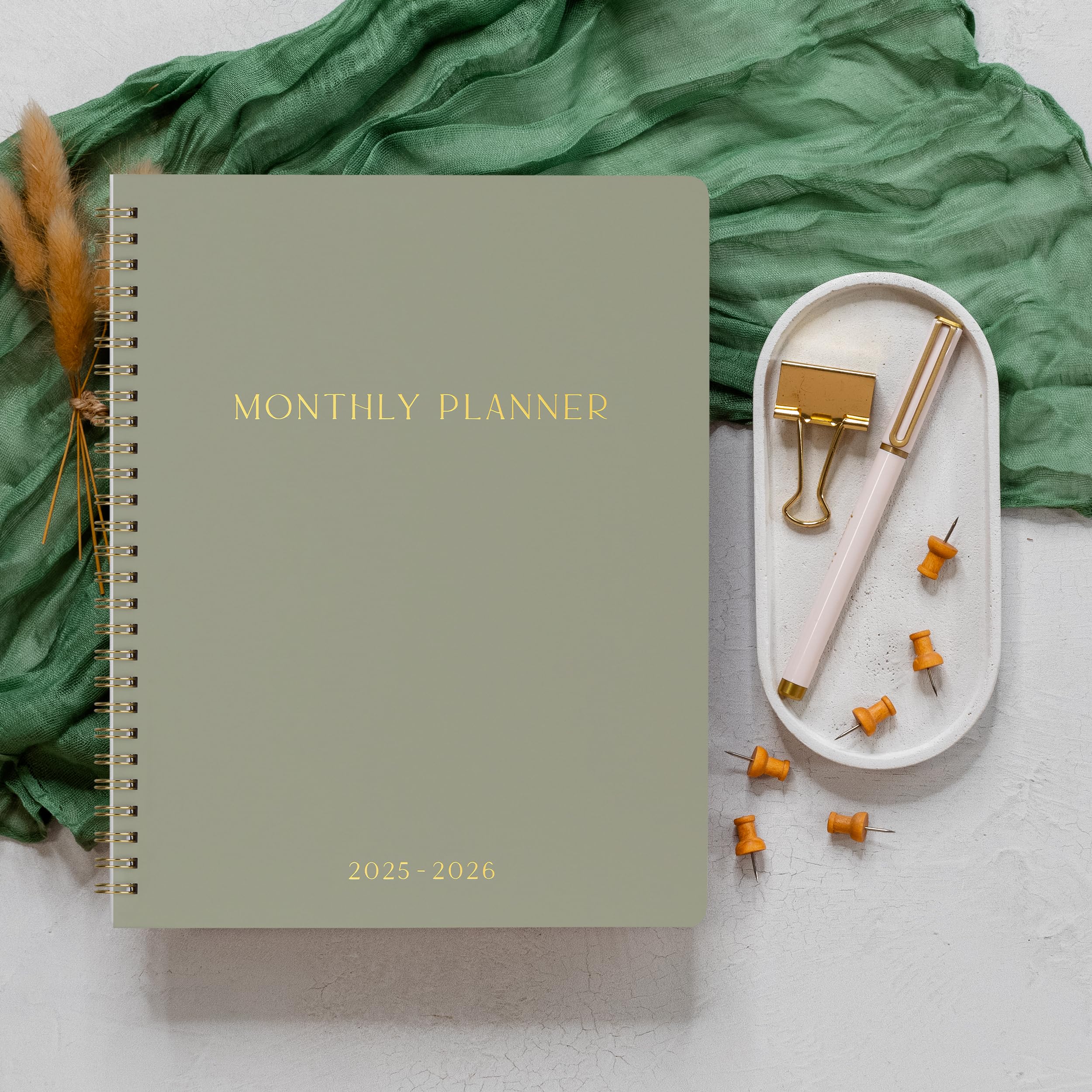 2025-2026 Monthly Planner & Calendar Book - Aesthetic Productivity Planner with To-Do Lists for Work, School & Personal Goals - January 2025 to December 2026 - Perfect for Office, College Students & Home Organization