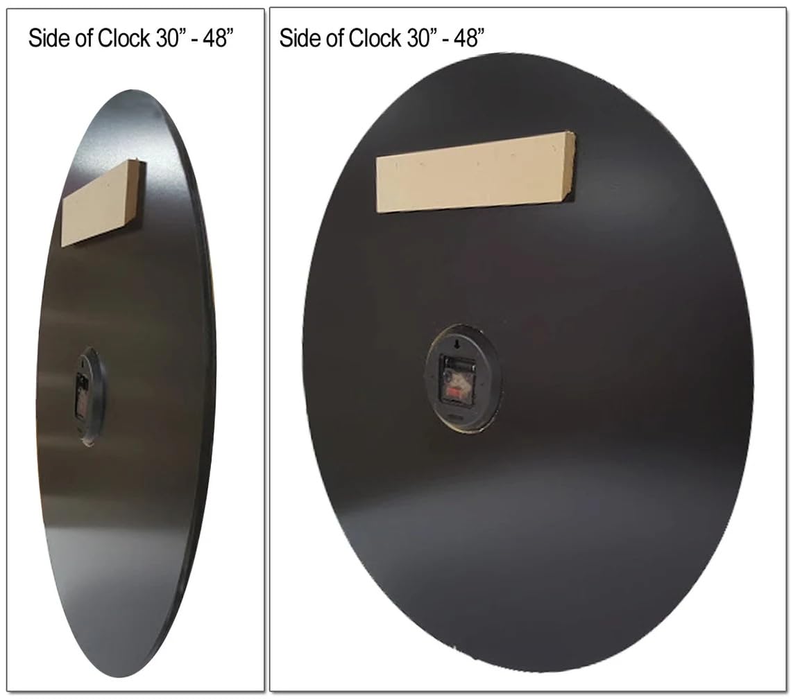 Vermont Blue Silent Wall Clock - Non-Ticking Quartz Mechanism, Durable Handcrafted Wooden Clock for Bedroom & Office Decor - Large 36 Inch Wall Clock Made in USA (Perfect for Living Room, Kitchen, or Workspace)