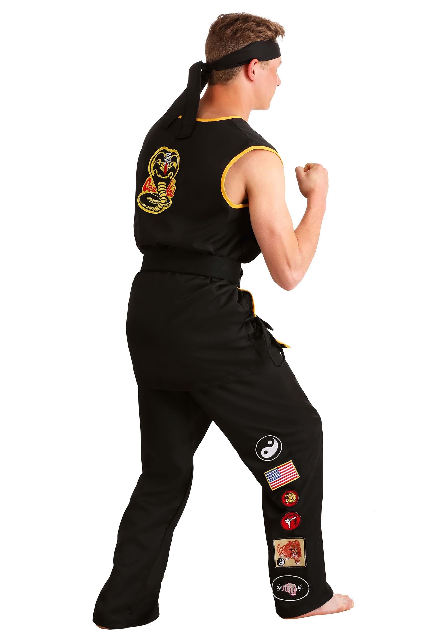 Cobra Kai Karate Costume for Adults - Halloween, Cosplay, and Martial Arts Training Outfit