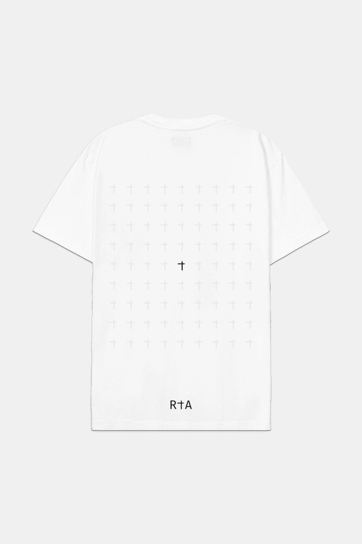 LIAM TEE | White Rip Cross Graphic T-Shirt for Men - Trendy Streetwear Fashion for Casual Wear and Outfits