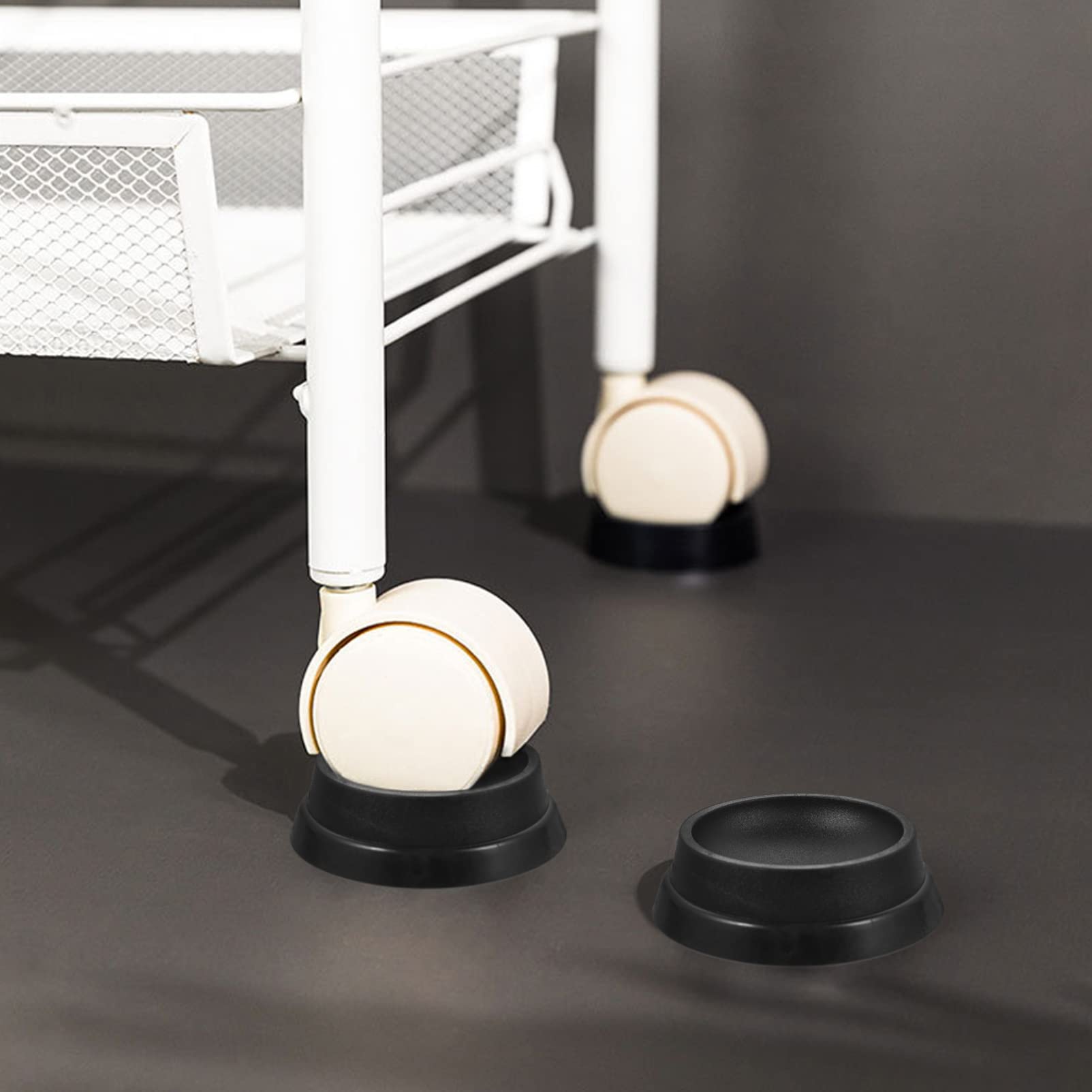 Non-Slip Rubber Furniture Pads - 4 Piece Round Cup Grippers for Chairs, Tables, Desks | Protects Floors & Reduces Noise | Perfect for Home, Office, Car Mats & Smooth Surfaces