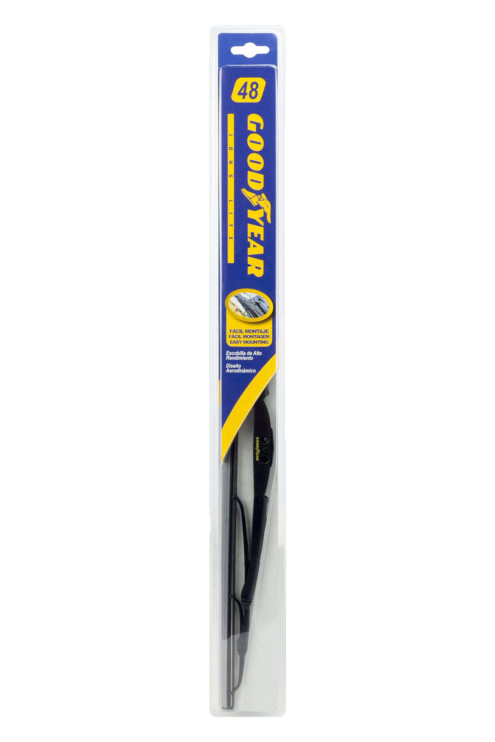 Goodyear GY Classic 47.5cm (19-inch) Car Wash Brush - Heavy Duty Cleaning Brush for Cars, Trucks, SUVs & Boats - Ideal for Washing Vehicles, Cleaning Wheels & Detailing