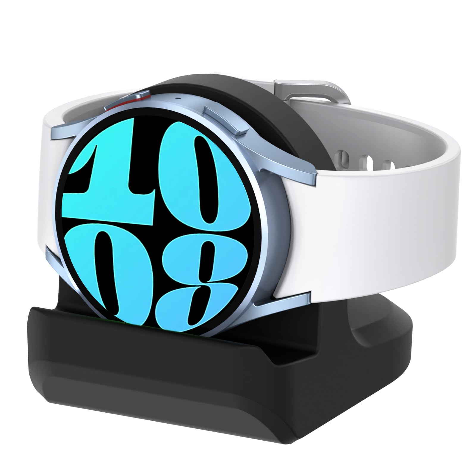Premium Charging Stand for Samsung Galaxy Watch 7/6/5 Series & Watch FE - Silicone Dock with Cable Management - Perfect for Home, Office & Travel Use