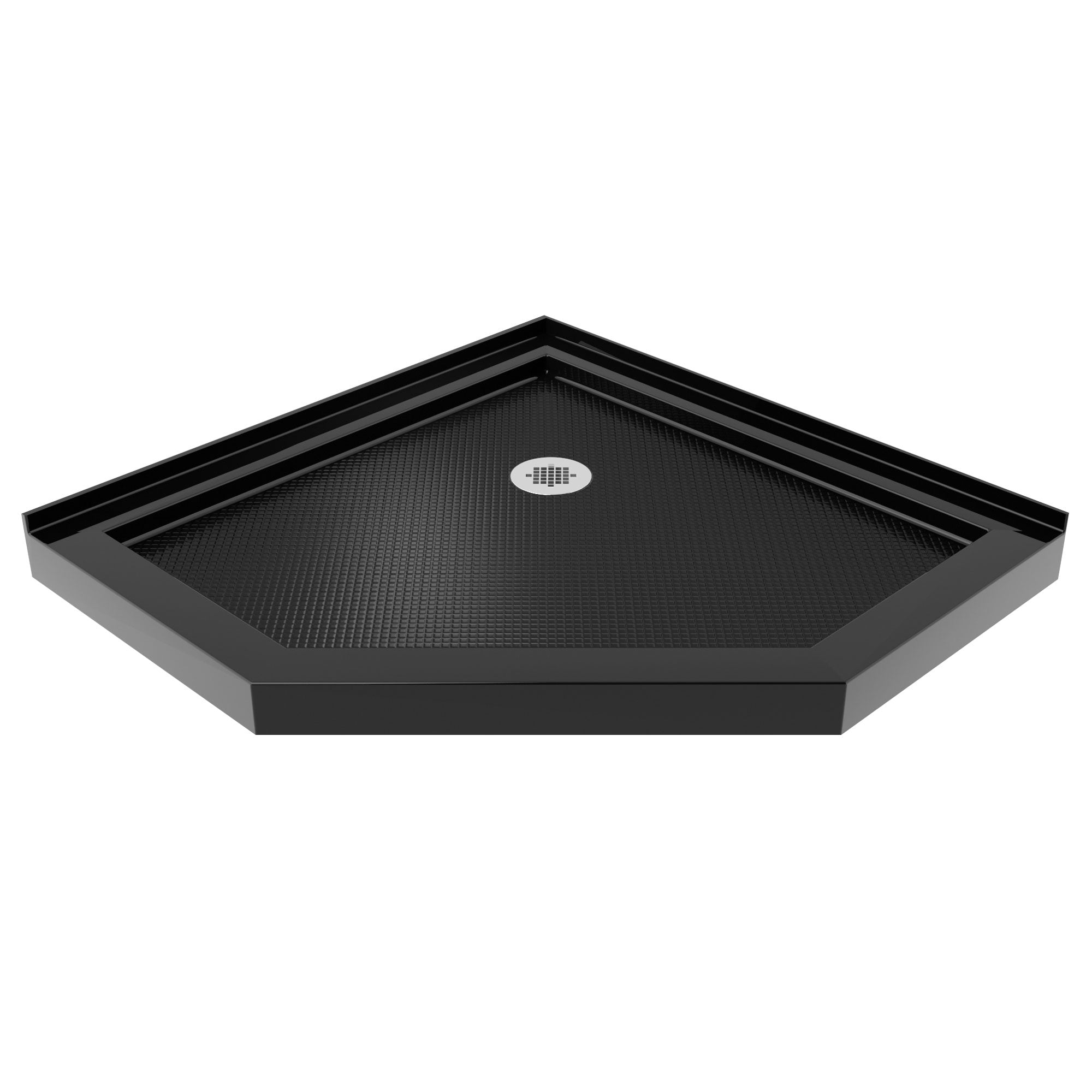 DreamLine SlimLine 42x42 Inch Neo Angle Shower Base - Durable & Slip-Resistant Bathroom Floor Pan for Small Spaces | Perfect for Compact Bathrooms, Apartments & Tiny Homes