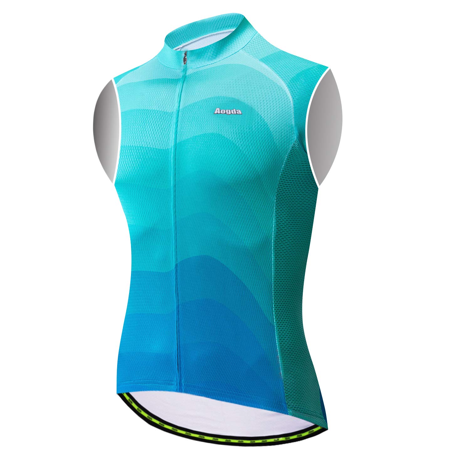 **Aogda Men's Cycling Vest - Breathable Sleeveless Bike Jersey for Road & Mountain Biking - Perfect for Team Rides, Training & Outdoor Sports**