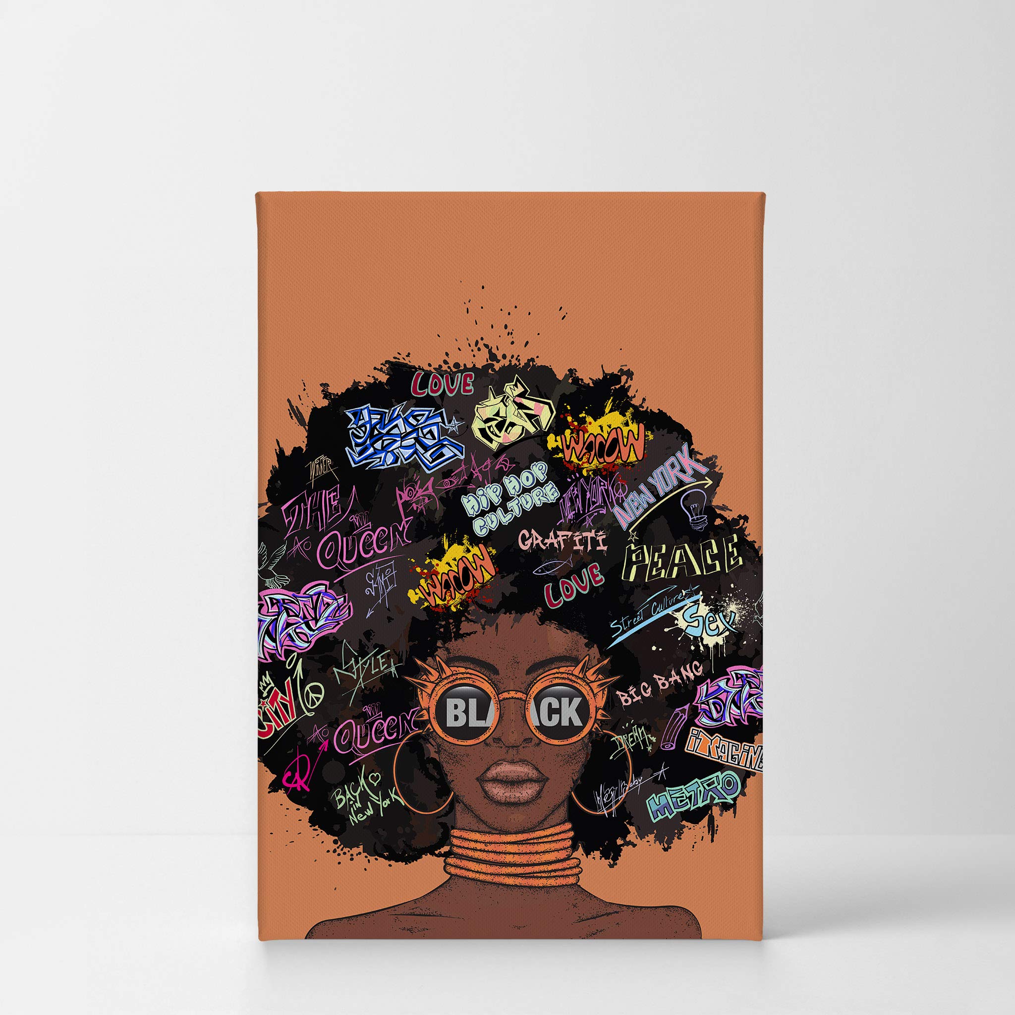 African American Wall Art Canvas Prints - Black Art Wall Decor for Home & Office - 22x15 Inches - Perfect for Living Room, Bedroom & Office Decor