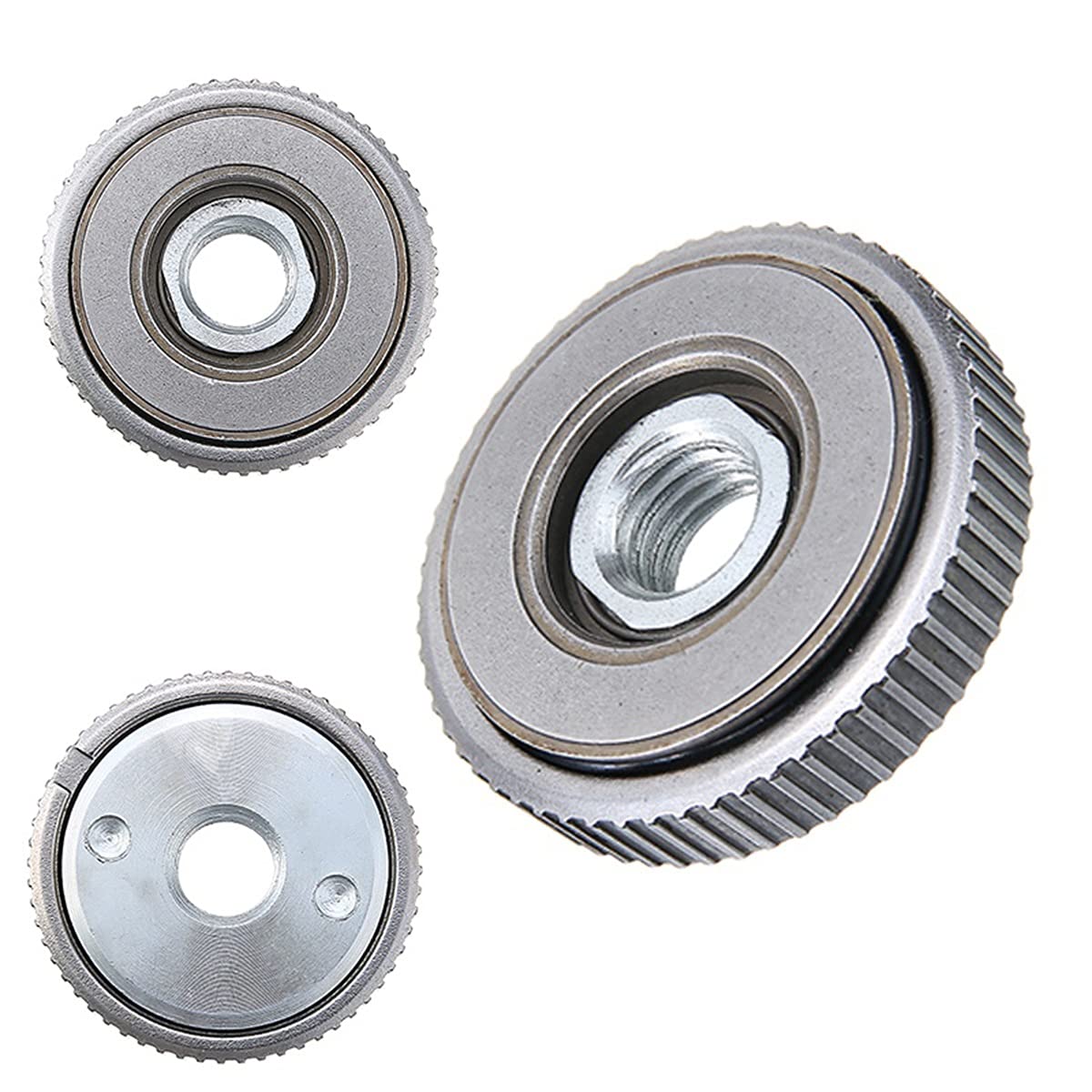 M14 Angle Grinder Locking Plate Chuck - Quick Clamping & Release Nut Clamp Power Tool Accessories Set for Metal Cutting, Woodworking & DIY Projects