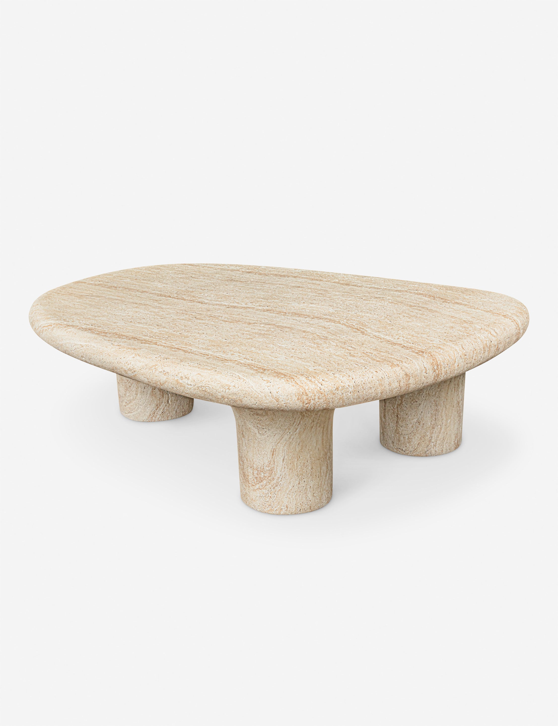 Artesia Modern Indoor Outdoor Coffee Table - Weather Resistant Patio Furniture for Living Room, Garden & Balcony