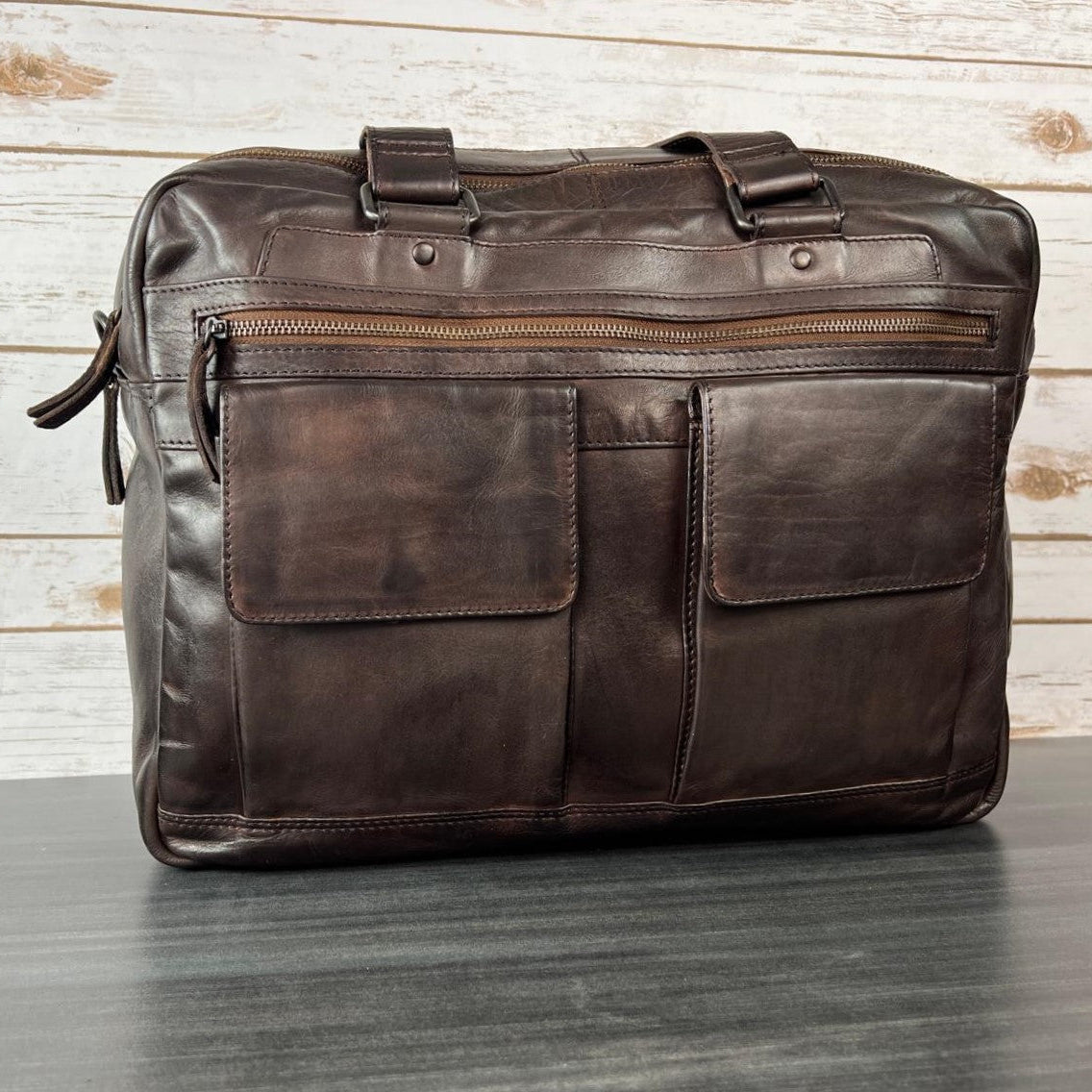 BOL Brown Commuter Laptop Bag for Men & Women - Water-Resistant 15.6 Inch Business Backpack with USB Charging Port - Perfect for Office, Travel & College