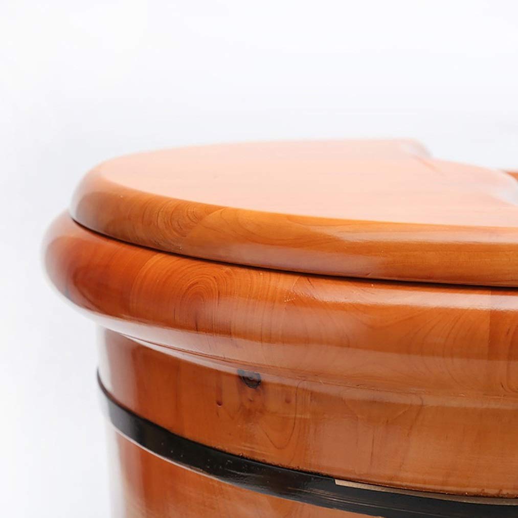 Wooden Foot Spa Bath Massager Bucket - Home Sauna Tub for Relaxation & Detox - Portable Foot Soaker with Aromatherapy for Stress Relief & Improved Circulation - Perfect for Home Spa, Yoga, and Post-Workout Recovery