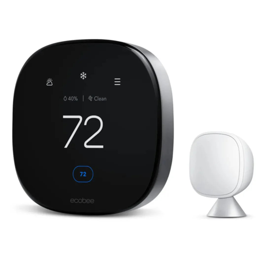 Ecobee Smart Thermostat Premium - WiFi Programmable Thermostat with Voice Control & Room Sensors | Save Energy & Money | Perfect for Smart Homes & Office Automation
