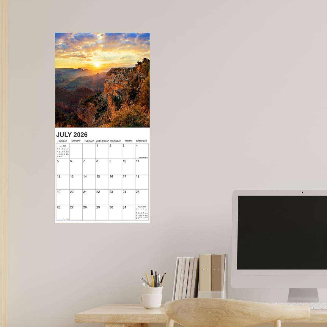2025-2026 National Parks Wall Calendar | July 2025 - December 2026 | 18-Month Large Format 12