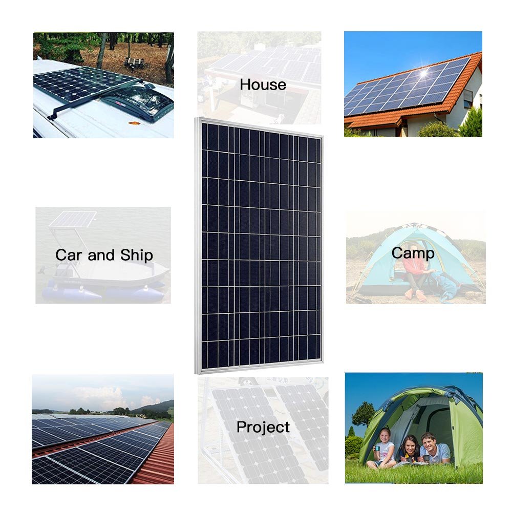 100W 12V Polycrystalline Solar Panel Kit with 10A PWM LCD Charge Controller - Perfect for RV, Marine, Boat & Off-Grid 12V Battery Charging Systems | Portable Solar Power Solution for Camping, Emergency Backup & Outdoor Adventures