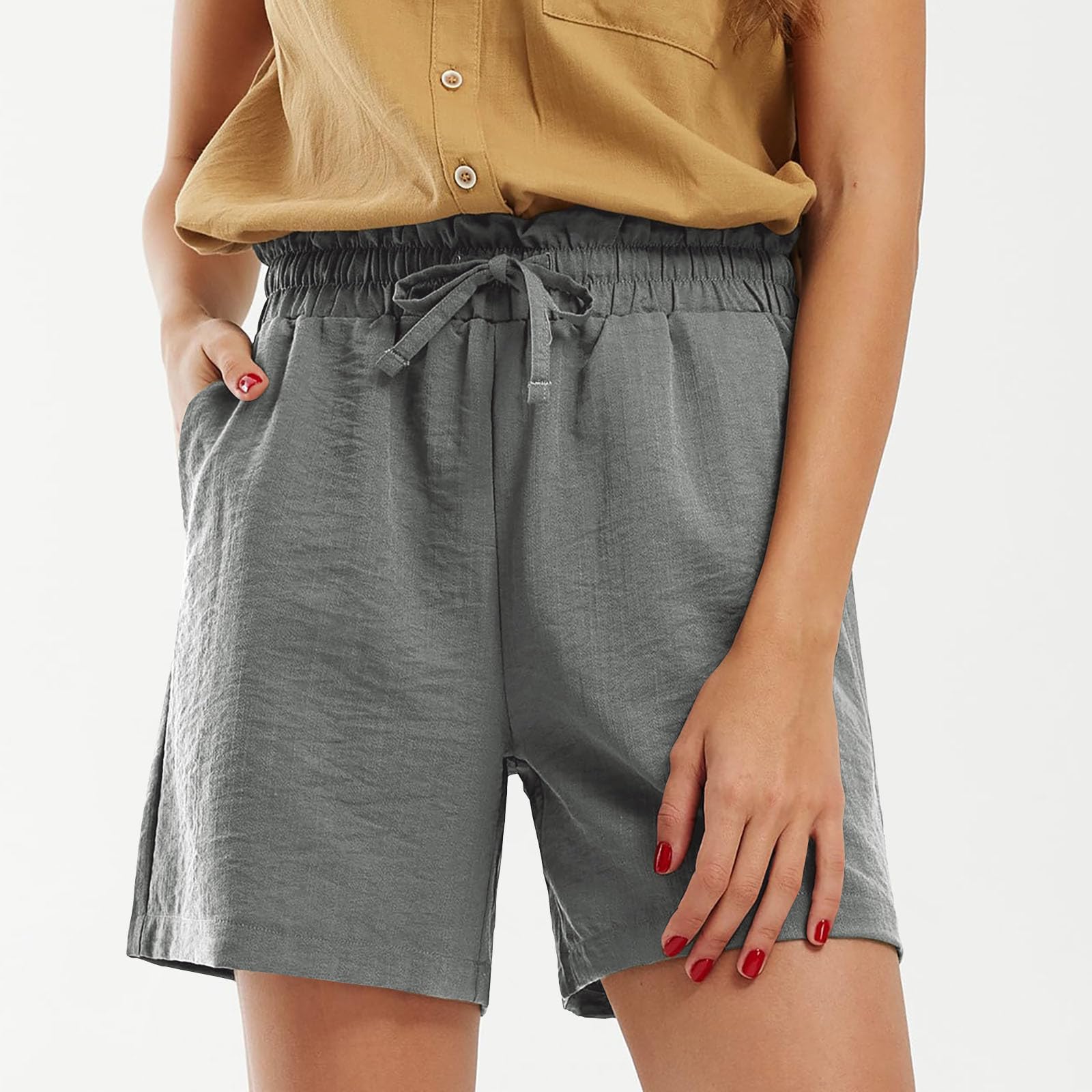 Trendy Women's Summer Shorts with Pockets - Comfy Lounge & Beach Wear
