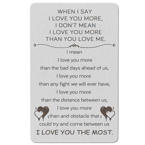 When I Say I Love You More