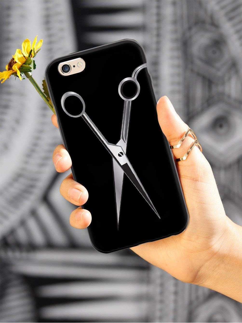 Premium 3D Textured Protective Case for iPhone XR - Hairstylist & Barber Inspired Design - Shockproof Slim Fit Cover for Apple iPhone XR - Perfect for Salon Professionals & Hairdressers