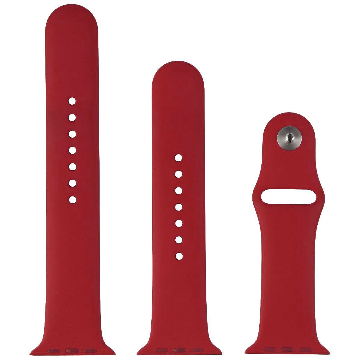 Apple Watch Sport Band 41mm - Compatible with 38mm, 40mm, 41mm Models (5th Gen) - Vibrant Red Color - Complete Set with Original Packaging - Perfect for Workouts, Running & Everyday Wear