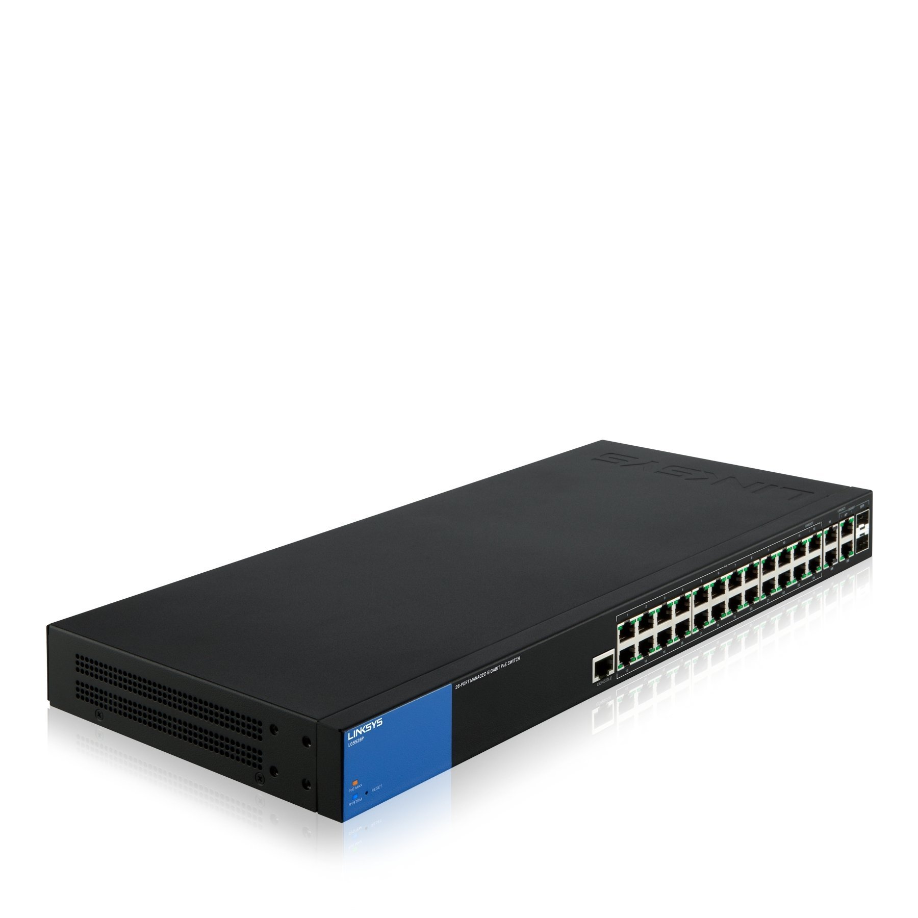 Linksys 24-Port PoE Managed Switch - High-Performance Network Switch for Office, Home & Business Use