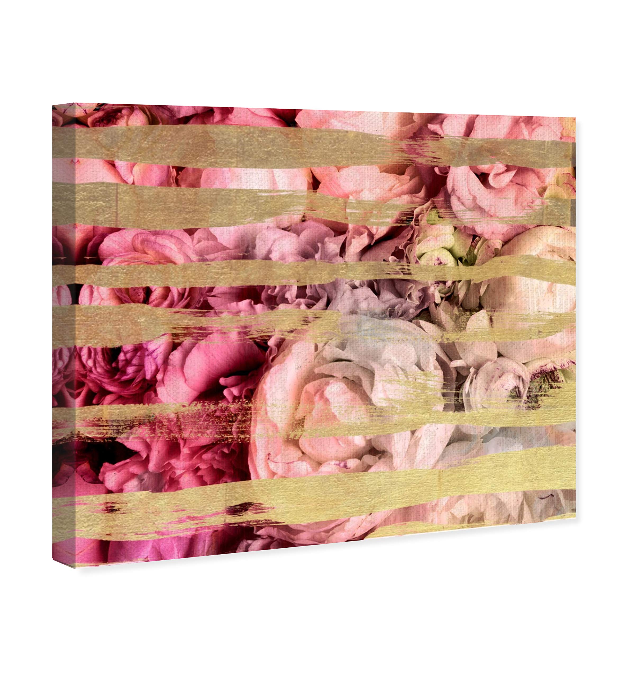 Abstract Wall Art Canvas Print 'Fields of Rose' - 16